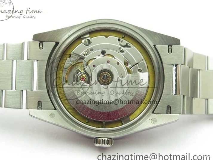 MiroTime 0309 SmoothTexture Day-Date 36mm 128239 SS Crystal BP Best Edition Black MOP Crystal Marker Dial on SS President Bracelet A 2681